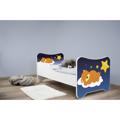 Detská posteľ Top Beds Happy Kitty 140x70 Medvedík